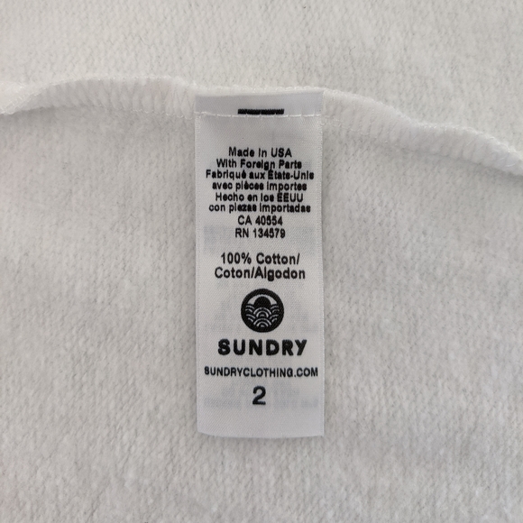 Sundry Fossler Multi-Stripe Crew Pullover Sweatshirt, M NWT - Picture 12 of 13